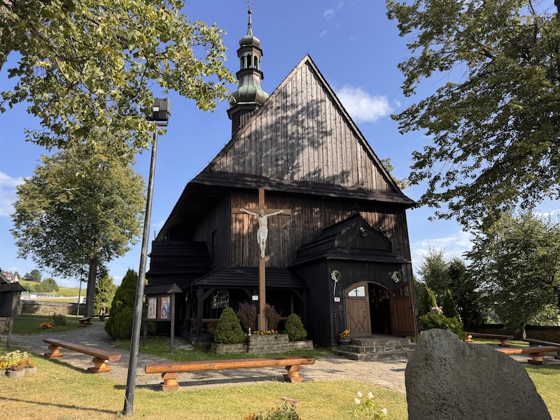 Kościół św. Krzyża na Piątkowej na finał Rabczańskiego Rowerowania