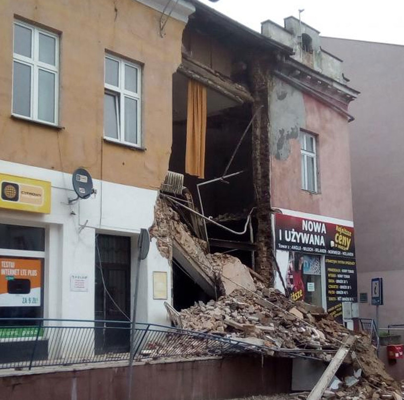 Katastrofa budowlana w Chrzanowie (zdjęcia)