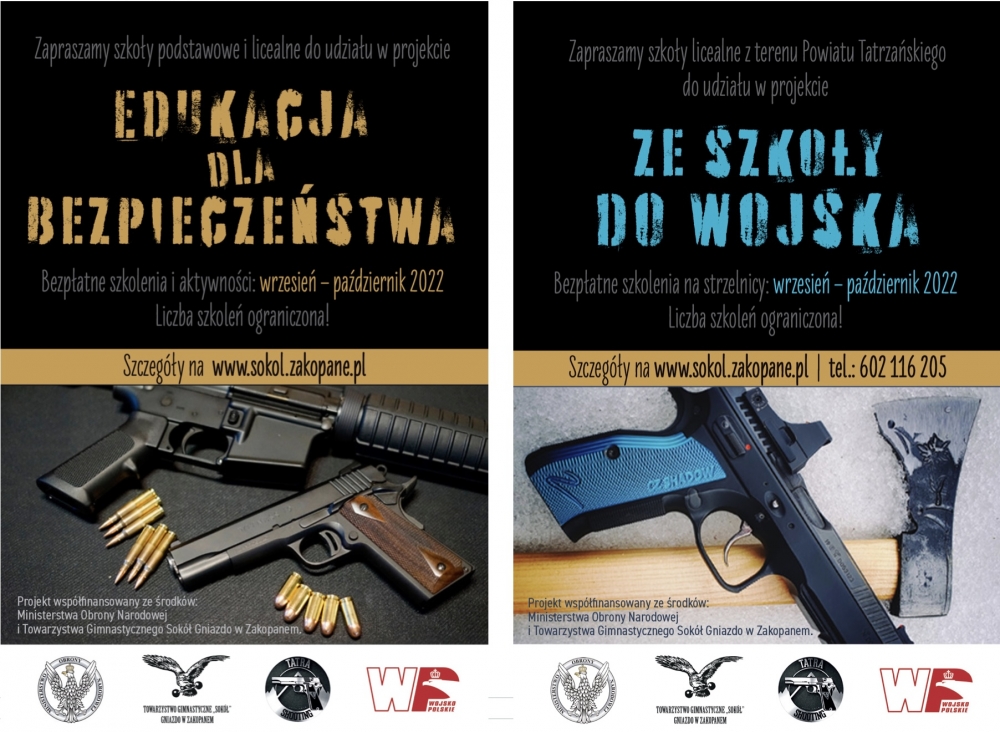 Sokół szkoli ze strzelania