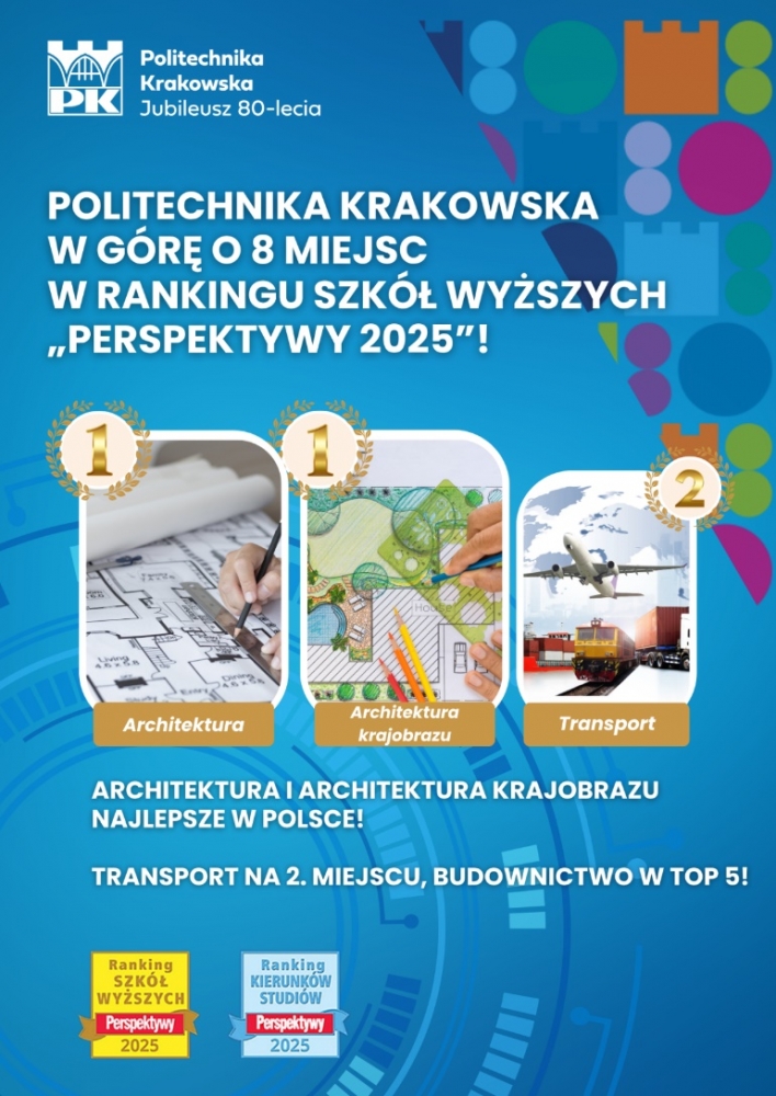 Politechnika Krakowska pnie się w górę w Rankingu „Perspektyw”
