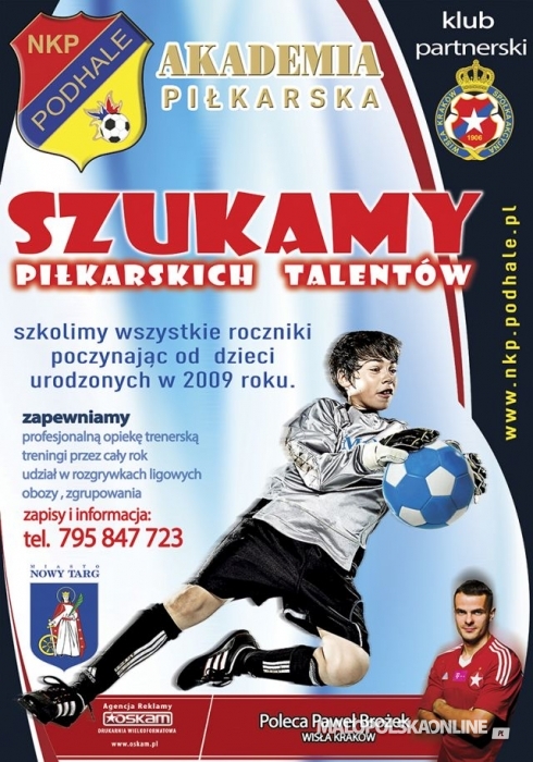 NKP Podhale Nowy szuka talentów piłkarskich