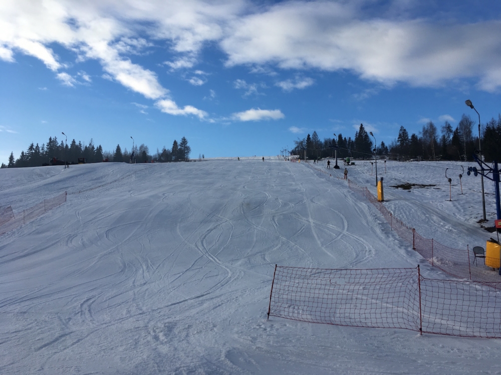 Piękny dzień na narty