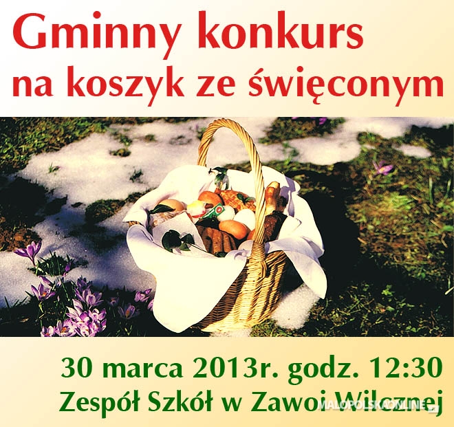 Konkurs na „koszyk babiogórski” ze świeconym