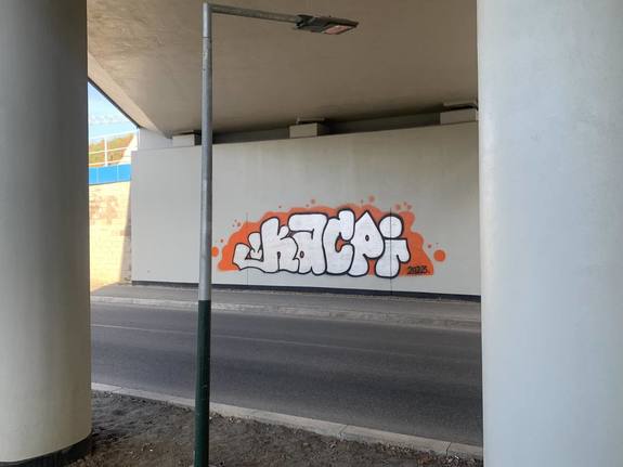 Graficiarz w rękach policji
