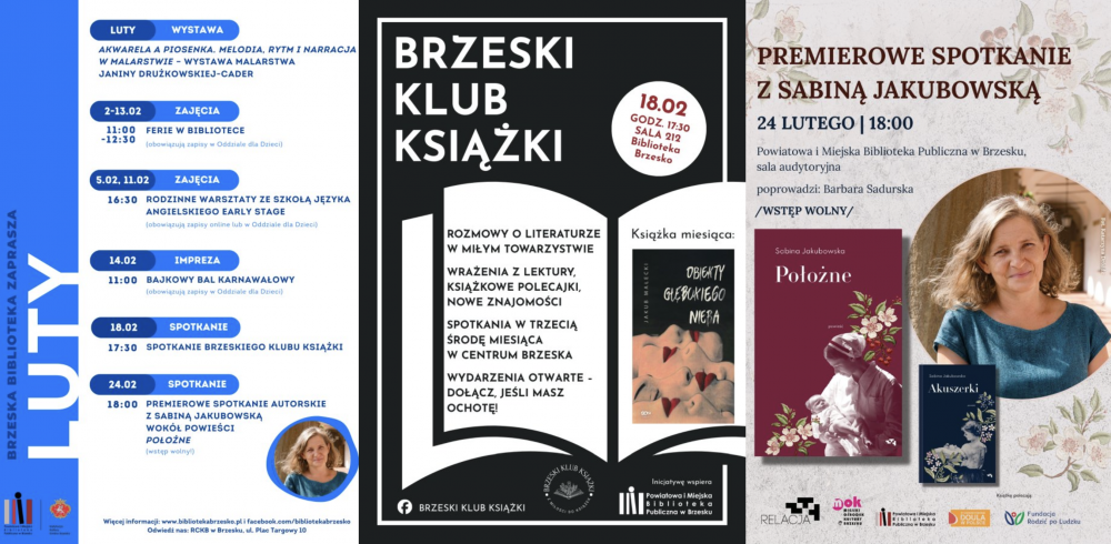 Na afiszu: Luty z literaturą i wydarzeniami dla mieszkańców