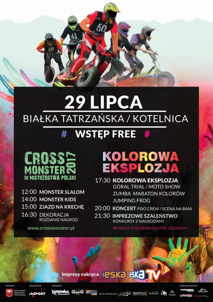 Jedyne na świecie zawody na górskich hulajnogach Monsterroller powracają na Kotelnicę
