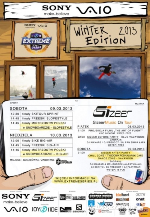 Zakopane: Sony VAIO Winter Edition czyli zawody snowboardowo-narciarsko-rowerowe