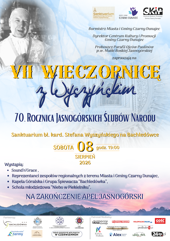 VII Wieczornica z Wyszyńskim na Bachledówce. Modlitwa, muzyka i pamięć o Prymasie Tysiąclecia