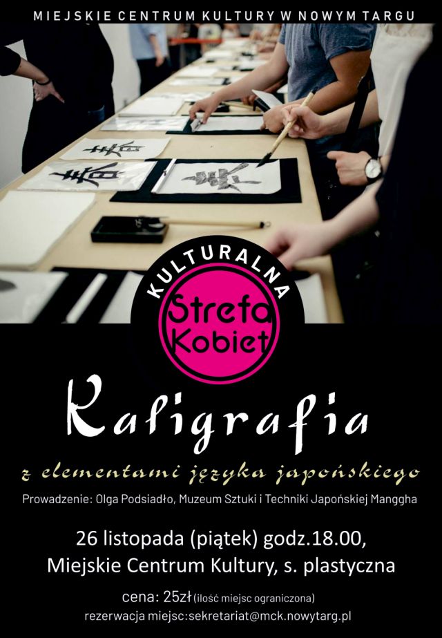 Kaligrafia w ramach Kulturalnej Strefy Kobiet