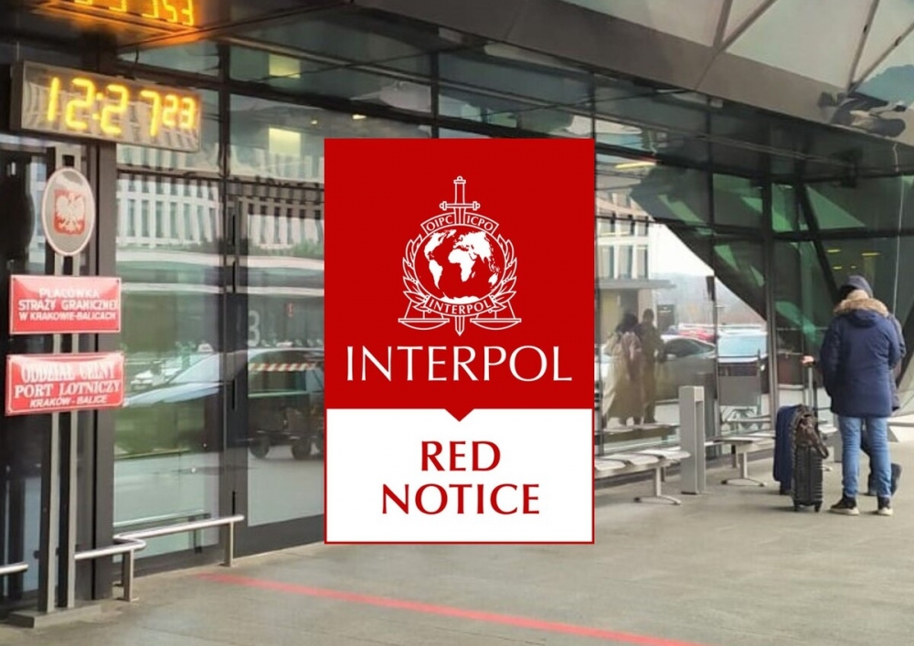 Poszukiwany czerwoną notą Interpolu zatrzymany na lotnisku