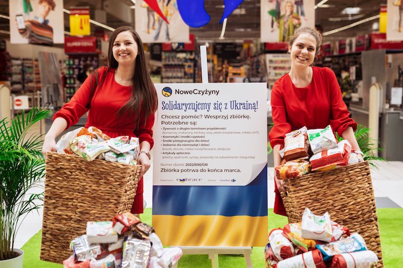 W CH Nowe Czyżyny ruszyła zbiórka dla uchodźców z Ukrainy. Potrzeba wielu rzeczy