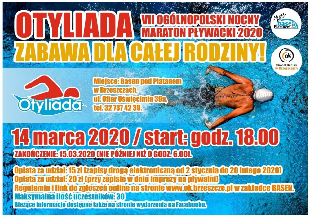 Otyliada .VII Ogólnopolski Nocny Maraton Pływacki 2020.