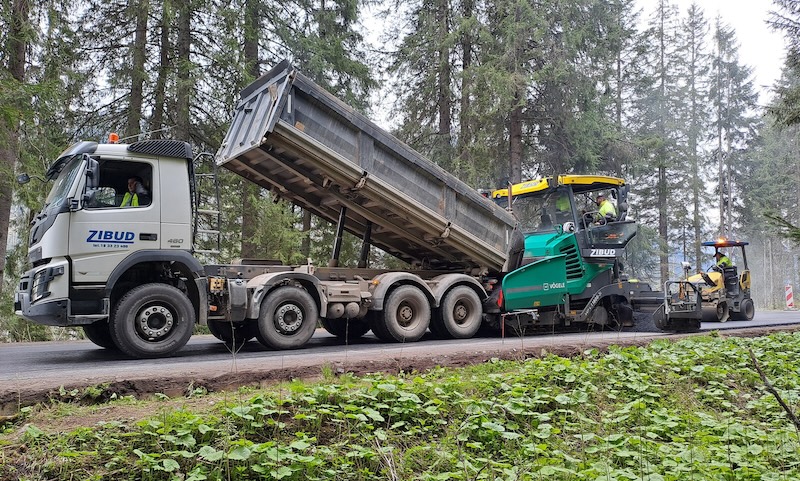 Remont drogi do Morskiego Oka