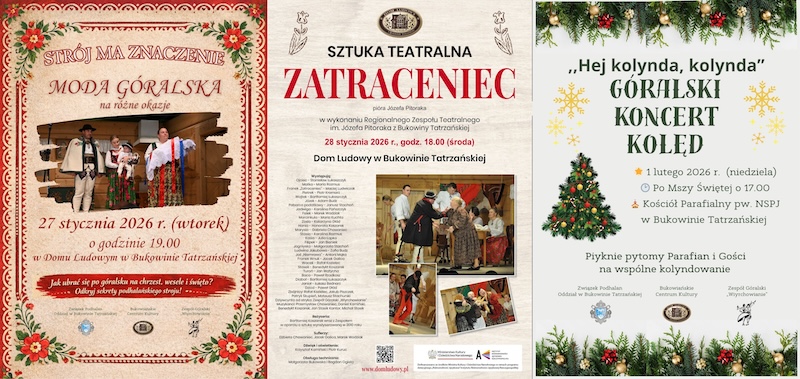 Na afiszu: ferie z kulturą w Bukowinie Tatrzańskiej