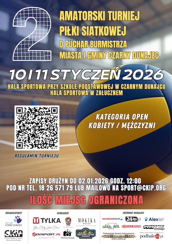 Siatkarskie święto w Mieście i Gminie Czarny Dunajec. Emocje, rywalizacja i wspólne kibicowanie