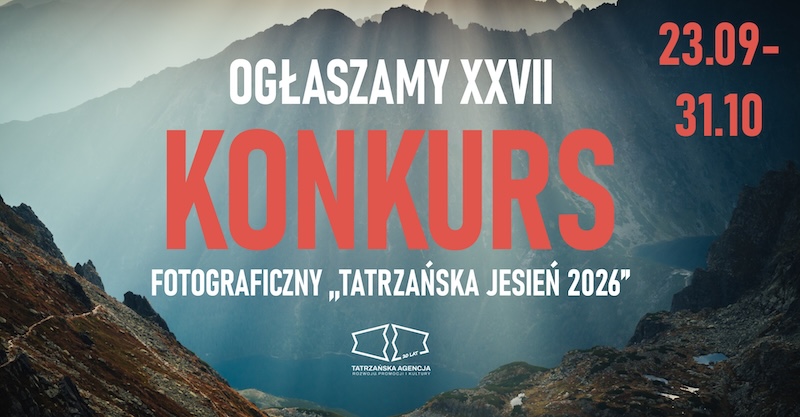 Rusza XXVII Konkurs Fotograficzny „Tatrzańska Jesień 2026”